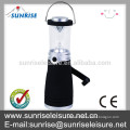 82042# hand crank outdoor plastic dynamo solar led lamp